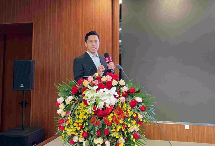 ▲ 王永旭副总裁在会上做专题演讲